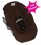 Brown with Blue Stitching Infant Car Seat Cover