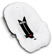 White Infant Car Seat Cover