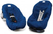 Navy Blue Infant/Toddler Car Seat Cover Gift Set