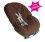 Brown with Pink Stitching Toddler Car Seat Cover