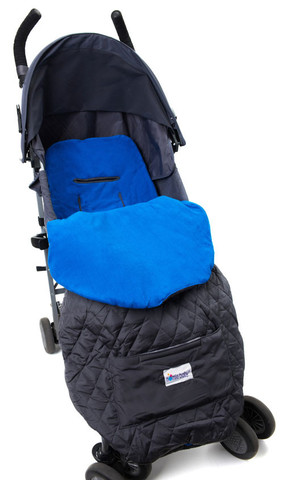 Blue Toddler Cozy Footmuff Stroller Blanket