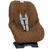 Brown & Pink Toddler Car Seat Cover for Kids