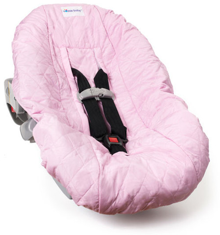 Pink Car Seat Cover for Infants and Babies